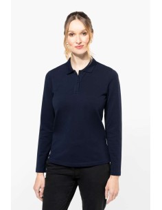 K-PK203-LADIES' LONG-SLEEVED SUPIMA® POLO SHIRT 2